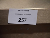 Inox werkbank 3 etages afm. 2m x 0,80m - afbeelding 1 van  4