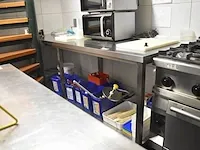 Inox werktafel 2 etages ca. 2,50m (35) - afbeelding 3 van  5