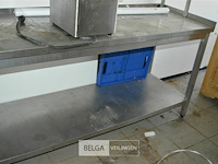 Inox werktafel 2,10 x 85h x 60 d - afbeelding 2 van  3