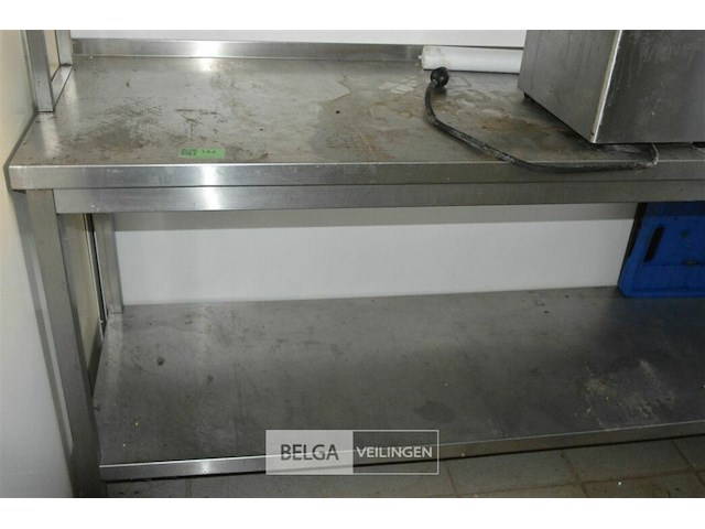 Inox werktafel 2,10 x 85h x 60 d - afbeelding 3 van  3