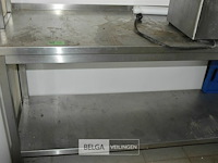 Inox werktafel 2,10 x 85h x 60 d - afbeelding 3 van  3