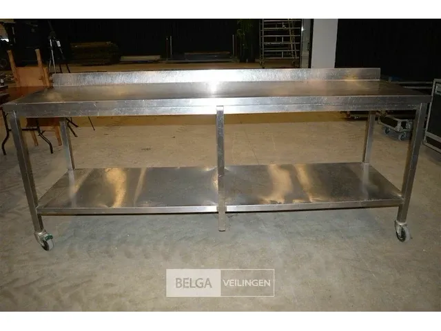 Inox werktafel 240x270x95 - afbeelding 1 van  6