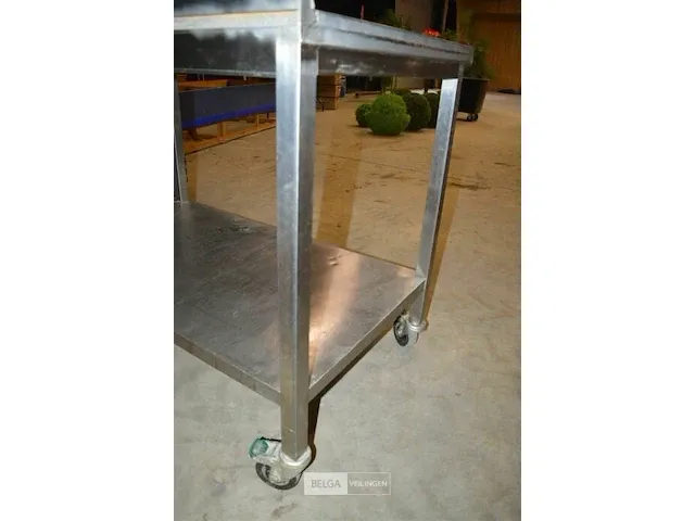 Inox werktafel 240x270x95 - afbeelding 4 van  6