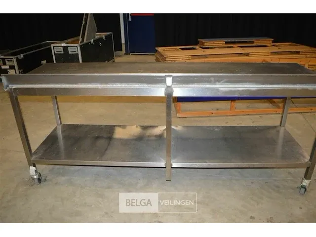 Inox werktafel 240x270x95 - afbeelding 5 van  6
