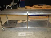 Inox werktafel 240x270x95 - afbeelding 5 van  6