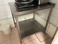 Inox werktafel 80x90x88cm h excl. inhoud - afbeelding 1 van  1
