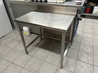 Inox werktafel 90x70x85cm h