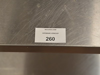 Inox werktafel afm. 0,90m x 0,60m - afbeelding 1 van  3