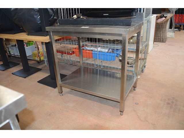Inox werktafel afm. 0,90m x 0,60m - afbeelding 2 van  3