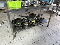 Inox werktafel met 3 lades 150x70x92cm h - afbeelding 2 van  2