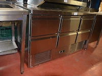 Inox werktafel met 6 koellades dixell 1000100026291 (30) - afbeelding 2 van  7