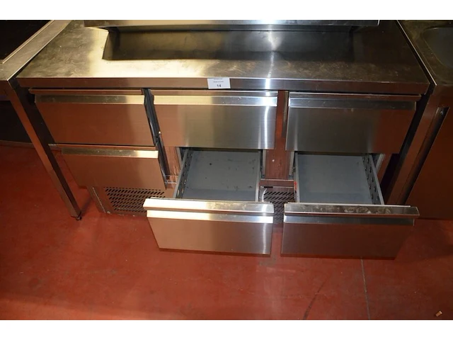 Inox werktafel met 6 koellades dixell 1000100026291 (30) - afbeelding 7 van  7