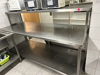 Inox werktafel met opzet -en verlengstuk - afbeelding 2 van  3