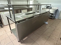Inox werktafel met opzetstuk + inklapbaar werkblad - afbeelding 3 van  6
