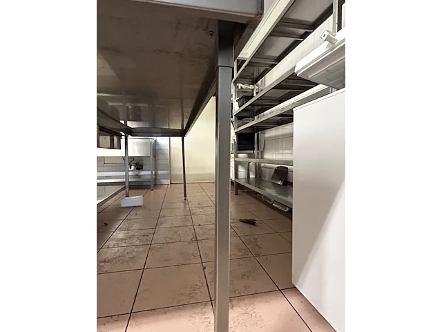 Inox werktafel met opzetstuk + inklapbaar werkblad - afbeelding 5 van  6