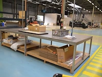 Inox werktafel + rek