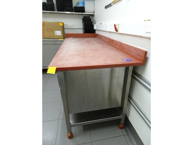 Inox werktafel vv kunststof blad - afbeelding 3 van  3