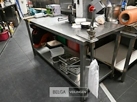 Inox werktafel - afbeelding 1 van  5