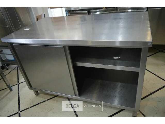 Inox werktafel - afbeelding 1 van  4