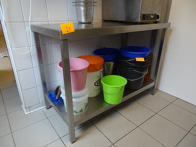 Inox werktafel - afbeelding 2 van  3