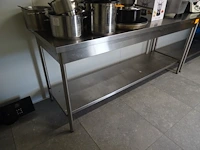 Inox werktafel - afbeelding 2 van  2