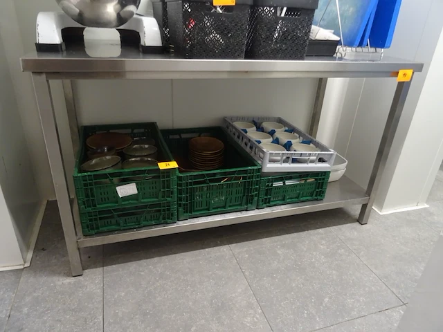 Inox werktafel - afbeelding 1 van  2