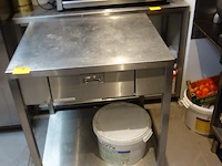 Inox werktafel