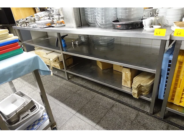 Inox werktafel - afbeelding 1 van  2