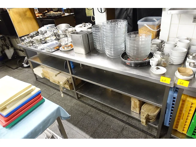 Inox werktafel - afbeelding 2 van  2