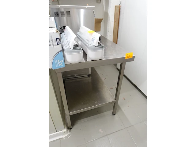 Inox werktafel - afbeelding 1 van  1