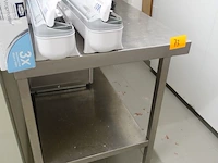 Inox werktafel - afbeelding 1 van  1