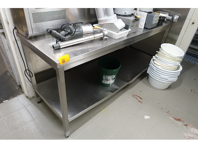 Inox werktafel - afbeelding 1 van  3