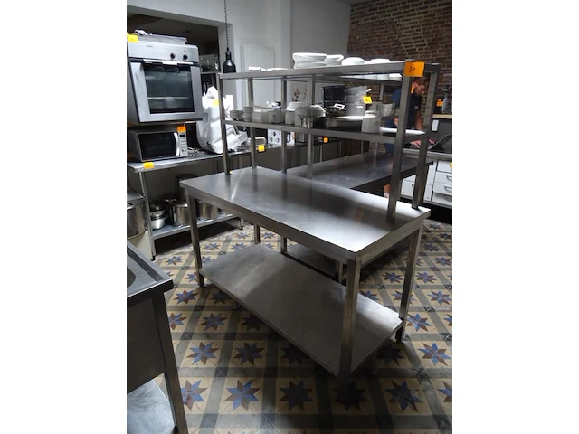 Inox werktafel - afbeelding 2 van  3