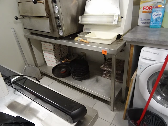 Inox werktafel - afbeelding 1 van  1