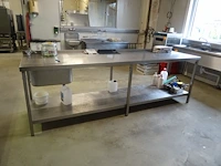Inox werktafel - afbeelding 1 van  5