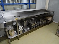 Inox werktafel - afbeelding 1 van  5