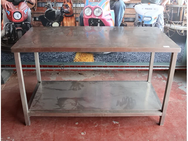 Inox werktafel - afbeelding 1 van  3