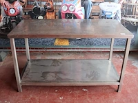 Inox werktafel - afbeelding 1 van  3