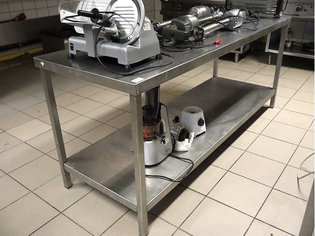 Inox werktafel - afbeelding 1 van  3