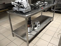 Inox werktafel - afbeelding 1 van  3