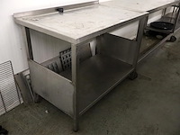 Inox werktafel - afbeelding 1 van  3