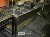 Inox/rvs wasbak met 2 bakken - afbeelding 2 van  2