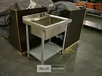 Inox/rvs wasbak - afbeelding 1 van  2