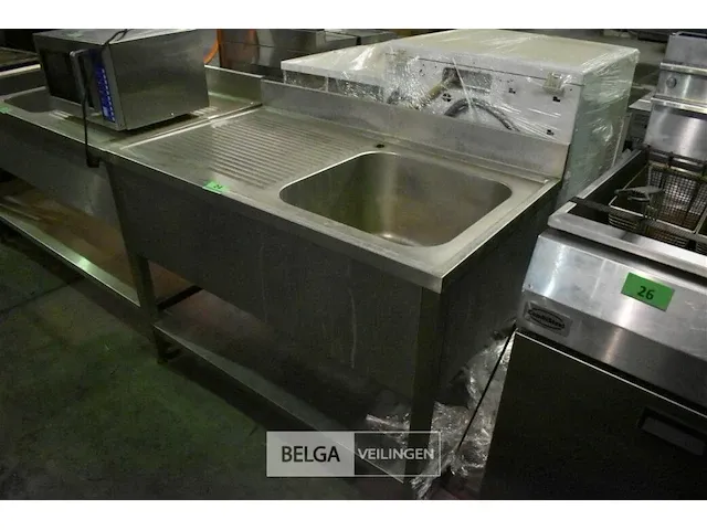 Inox/rvs wasbak - afbeelding 1 van  2