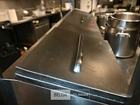 Inox/rvs werktafel met saladette/koeling gram - afbeelding 2 van  10