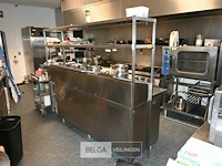 Inox/rvs werktafel met saladette/koeling gram - afbeelding 4 van  10