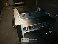 Inox/rvs werktafel met saladette/koeling gram - afbeelding 6 van  10