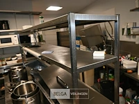 Inox/rvs werktafel met saladette/koeling gram - afbeelding 8 van  10