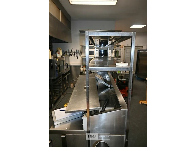 Inox/rvs werktafel met saladette/koeling gram - afbeelding 10 van  10
