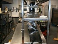 Inox/rvs werktafel met saladette/koeling gram - afbeelding 10 van  10